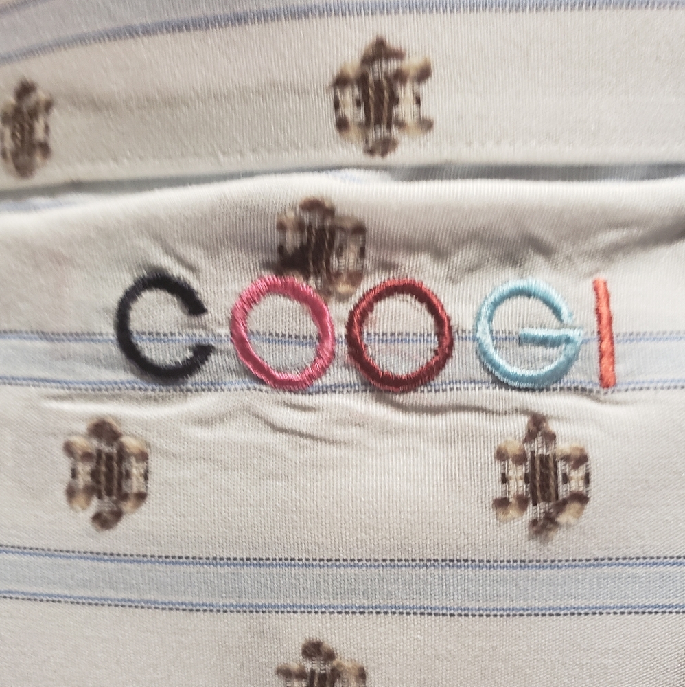 Men's COOGI  LS Button Up Shirt w/Cufflinks - Picture 4 of 5